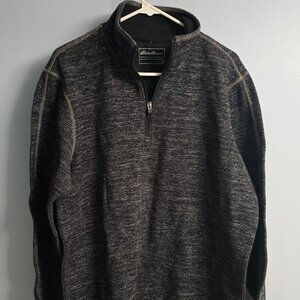 Gray Eddie Bauer Quarter Zip - Large Tall